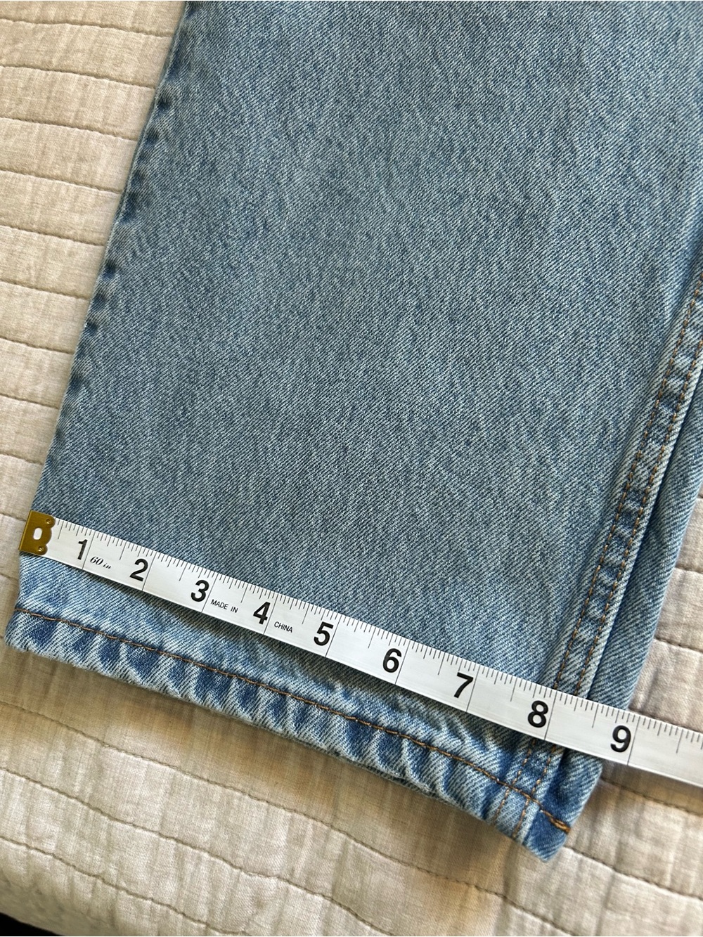 Levi’s 578 light med wash 100% cotton loose baggy 90’s jeans 29” unisex - Picture 7 of 14